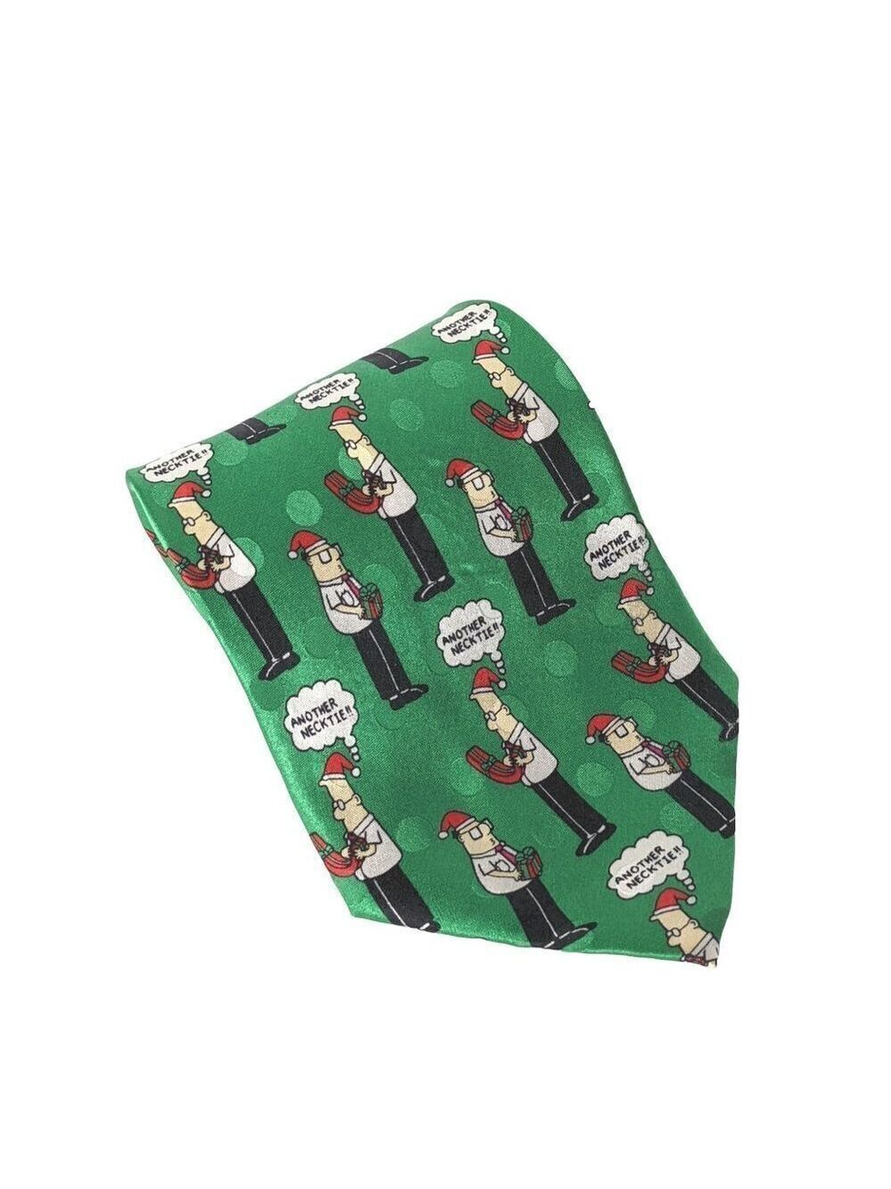 Dilbert Silk Necktie Christmas Cartoon Novelty